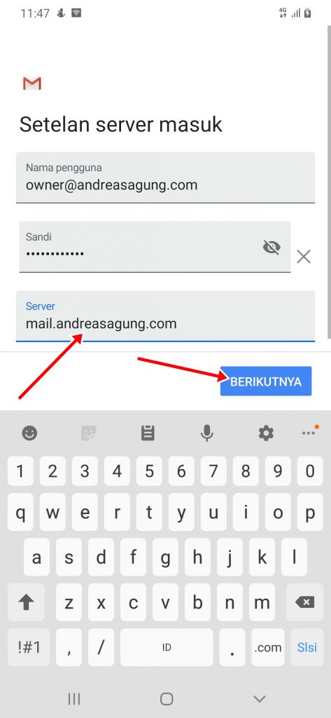 Cara Pasang Email Domain Sendiri di HP Android