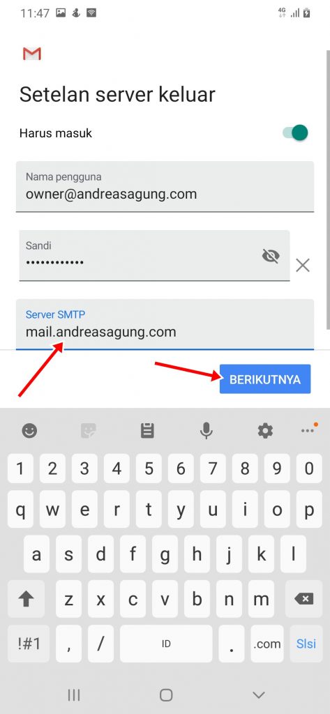 Cara Setting Email Domain Sendiri di Android